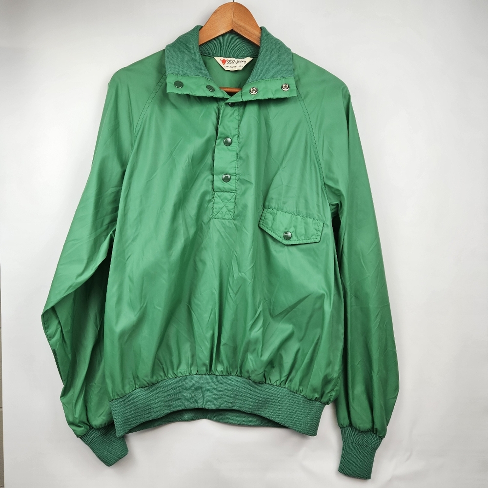 Vintage Field & Stream green windbreaker pullover